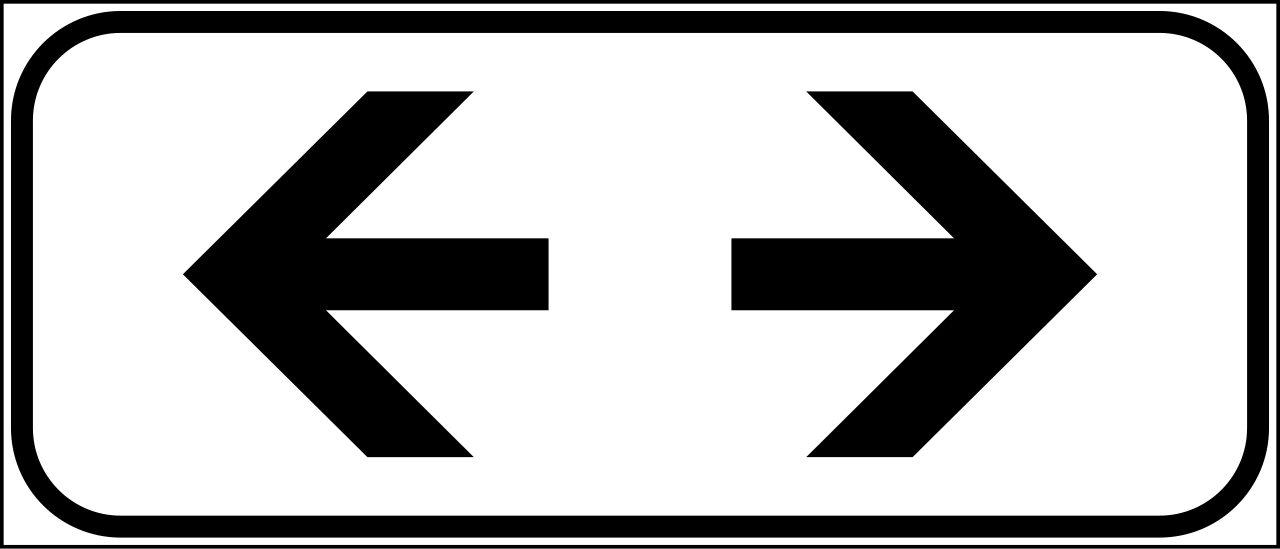 II.5-b2 - Ciągłość zagrożenia lub przepisu (poziomy) znak drogowy