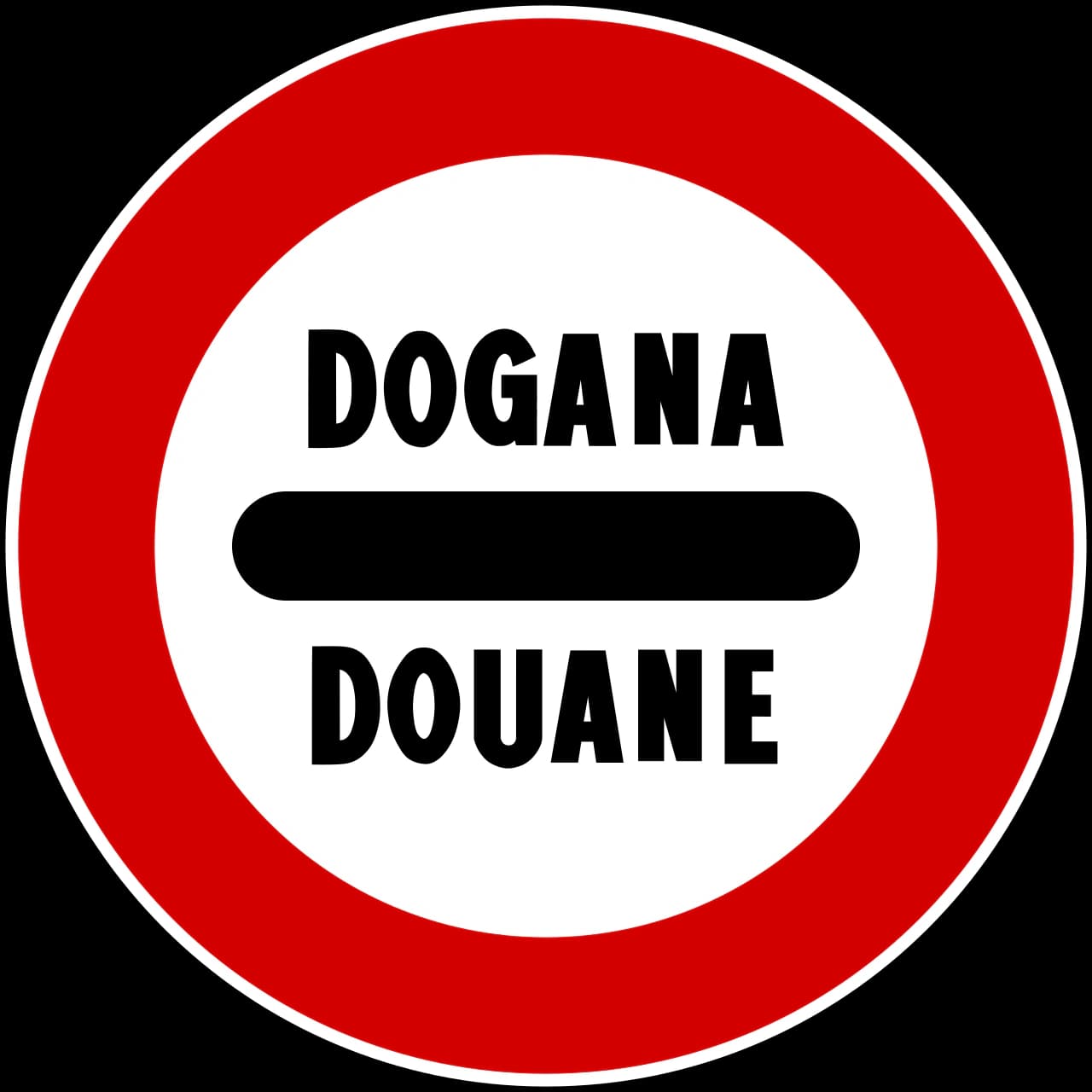 IT-M-16 - Segnale stradale Dogana