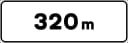 Distance (in metres) road sign from Italy