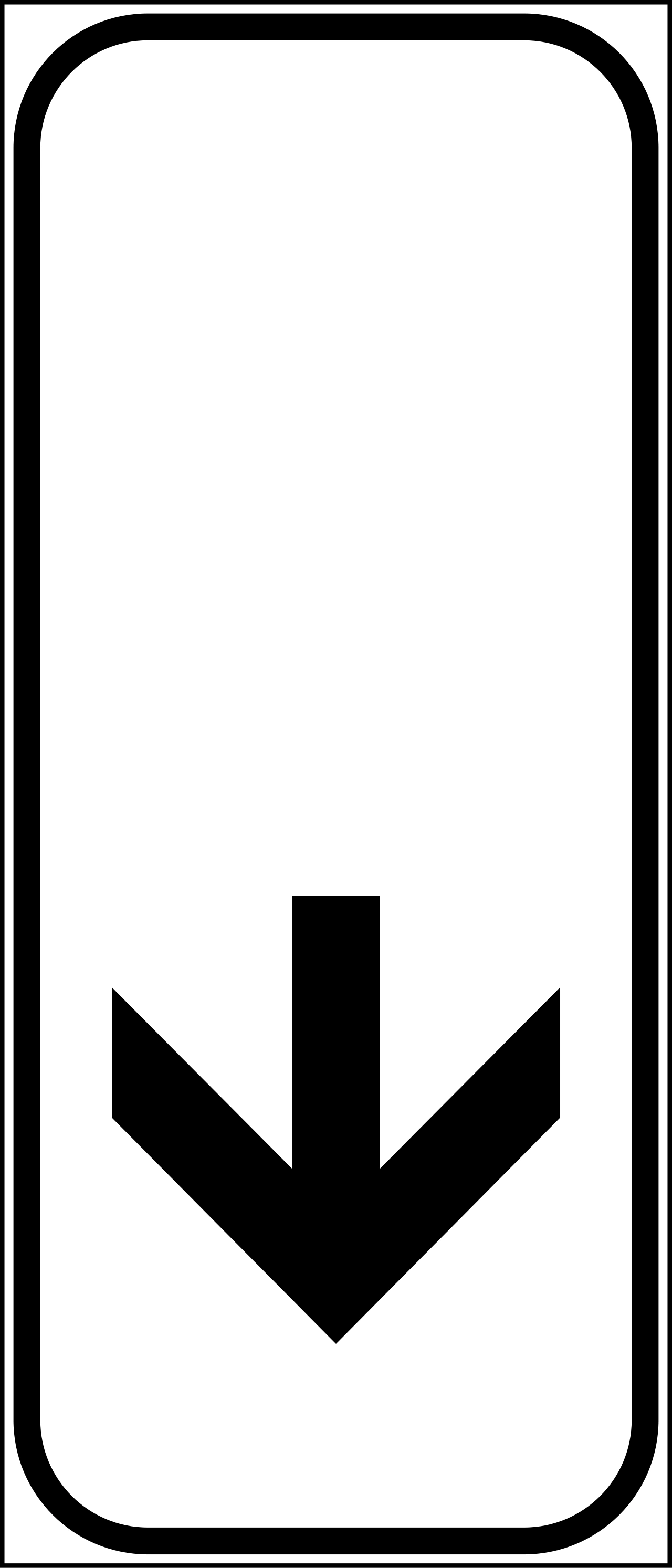 II.5-a3 - Koniec niebezpieczeństwa lub nakazu (pionowy) znak drogowy