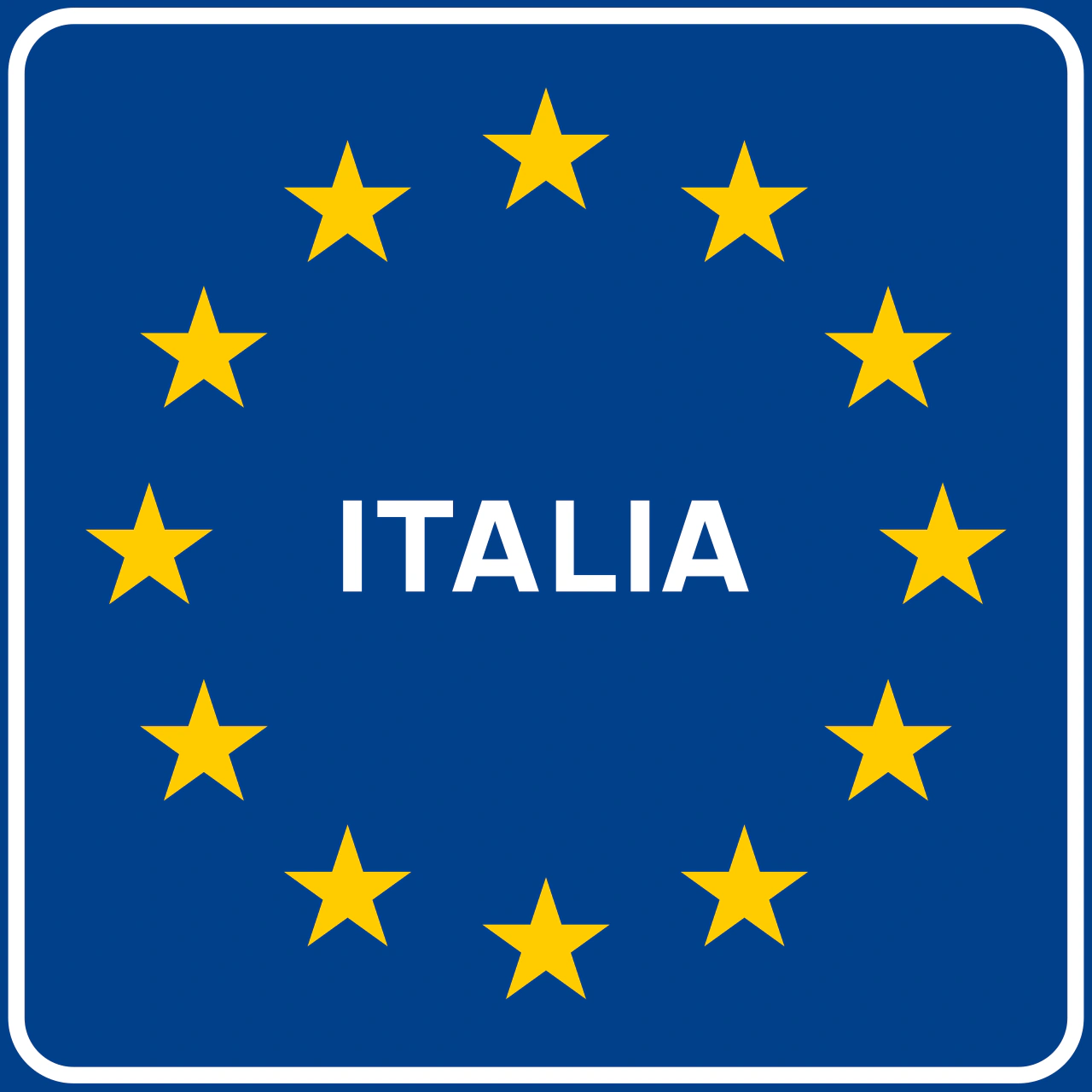 II.97-a - Segnale stradale Confine di Stato UE