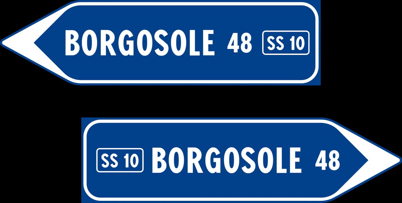 II.249 - Primary or secondary road direction road sign