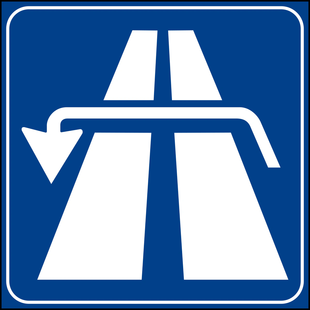 IT-I-081 - Segnale stradale Possibilità di inversione del senso di marcia (strade diverse dalle autostrade)