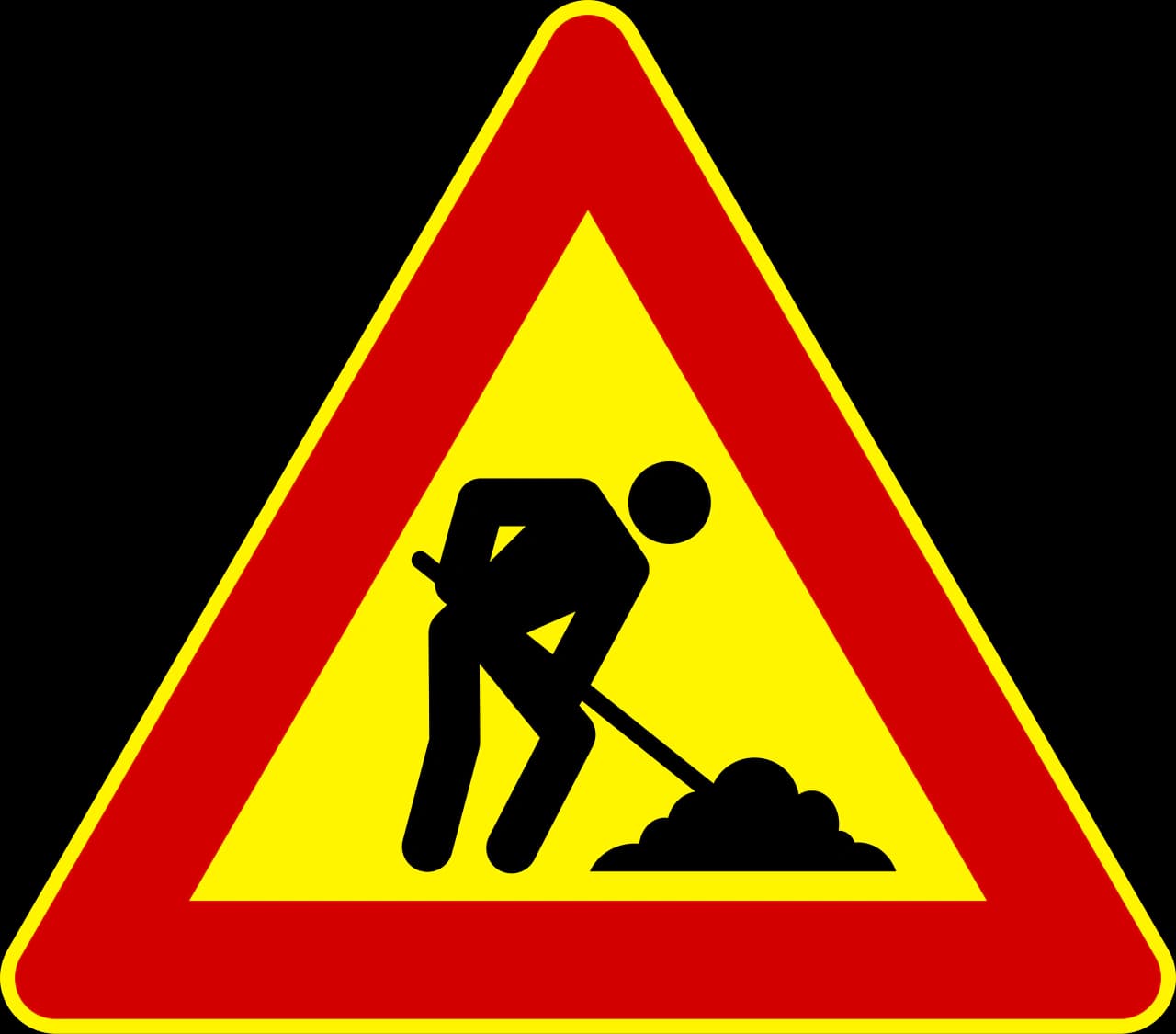 IT-T-01 - Obras en la calzada señal de tráfico
