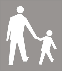P-26 - Pedestrian Path Symbol road sign