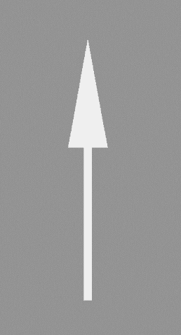 P-8a - Directional Arrow: Straight Ahead road sign