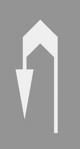 P-8c - Directional Arrow: U-Turn road sign