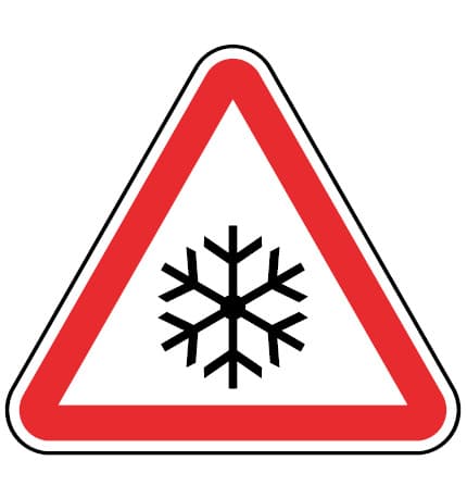 A11 - A11 - Neve ou gelo (Neve ou gelo) road sign