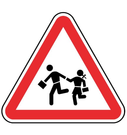 A14 - A14 - Crianças (Crianças) road sign