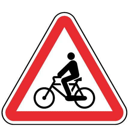 A17 - A17 - Afslag van fietsers verkeersbord