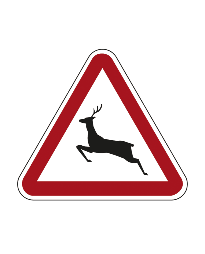A19b - A19b - Vilda djur vägmärke