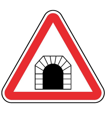 A20 - A20 - Tunel (Tunel) znak drogowy