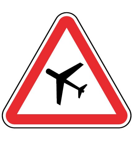 A21 - A21 - Pasaż lotniczy znak drogowy