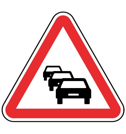 A30 - A30 - Tıkanıklık (Congestionamento) trafik işareti