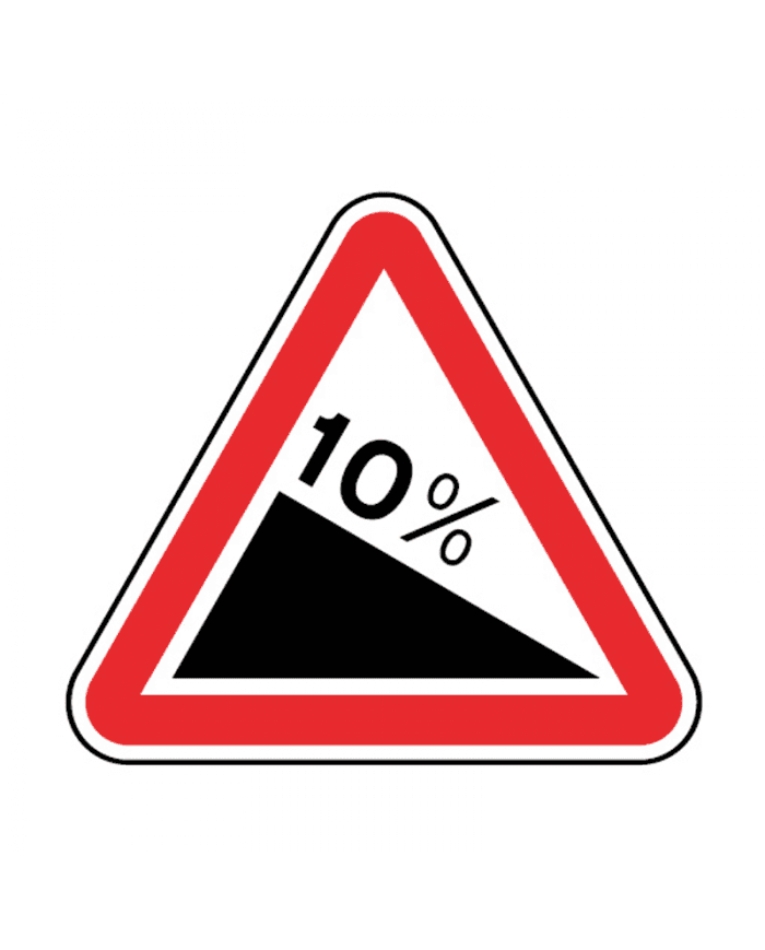 A3a - A3a - Descida perigosa (Descida perigosa) road sign
