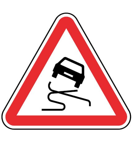 A5 - A5 - Halt underlag (Halt underlag) vägmärke