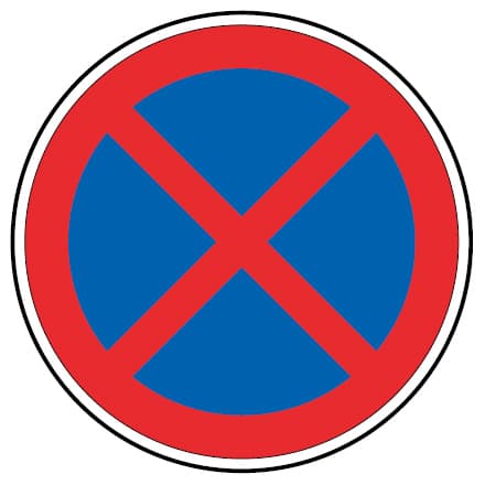 C16 - C16 - Paragem e estacionamento proibidos (Paragem e estacionamento proibidos) road sign