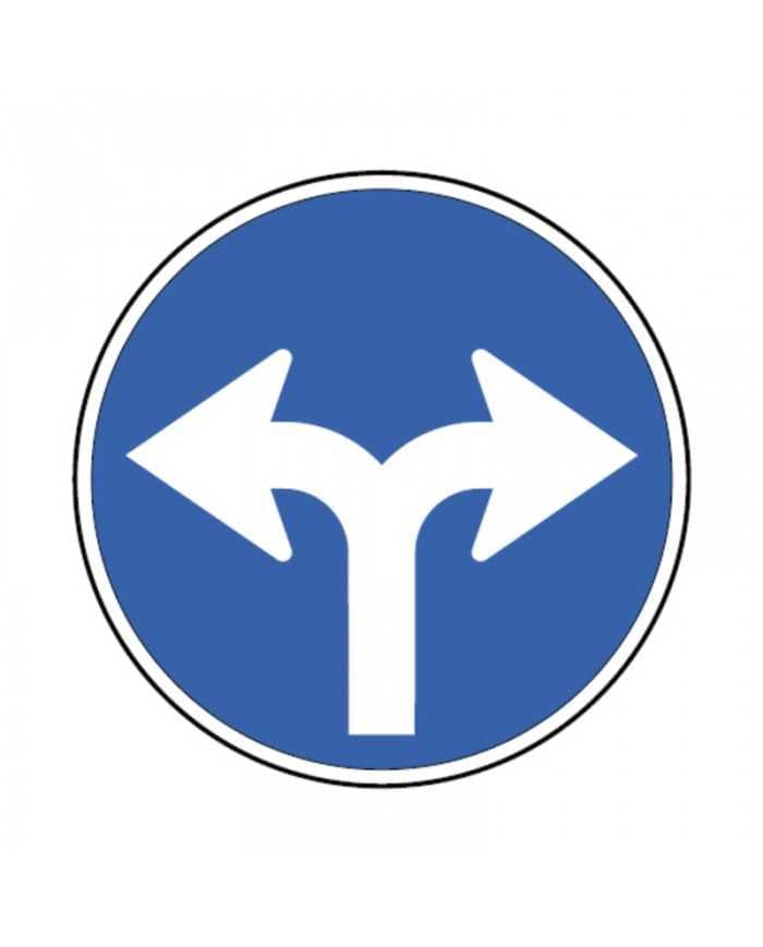D2c - D2c - Sentidos obrigatórios possíveis (Sentidos obrigatórios possíveis) road sign