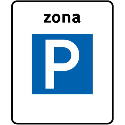 G1 - G1 - Zone met toegestaan parkeren verkeersbord