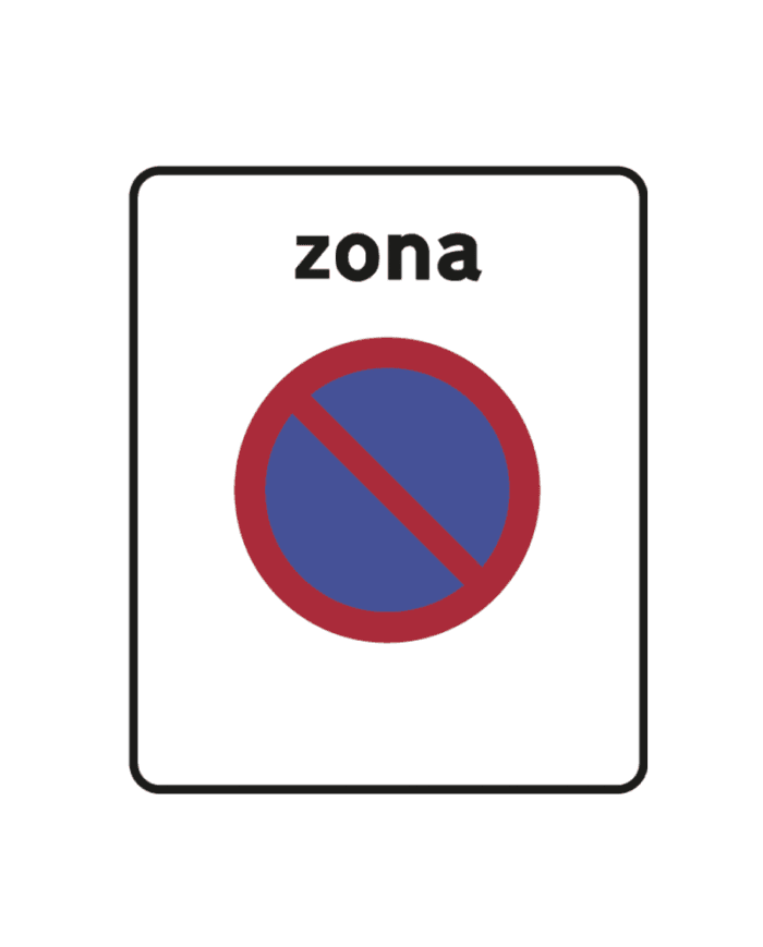 G2a - G2a - Verboden parkeerzone verkeersbord