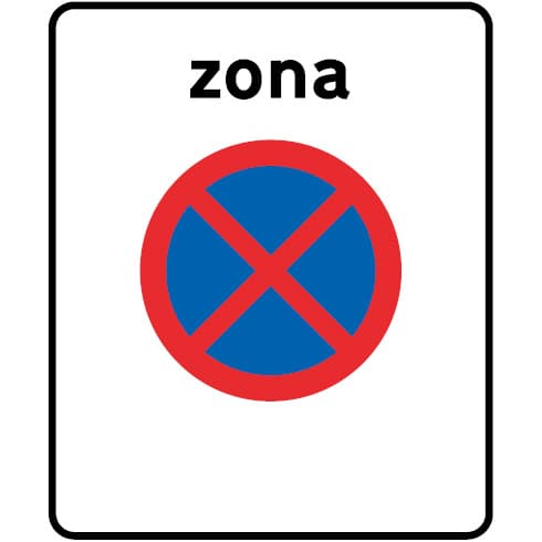 G3 - G3 - Zone waar stoppen en parkeren verboden is verkeersbord