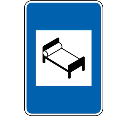 H17 - H17 - Hotel señal de tráfico