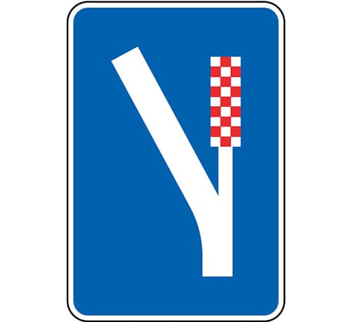 H26 - H26 - Kaçış Yolu (Escapatória) trafik işareti