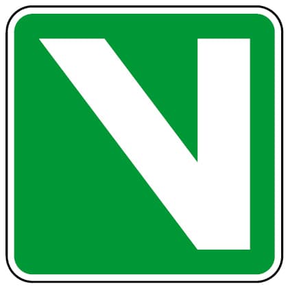 H33 - H33 - Yeşil Yol (Via Verde) trafik işareti