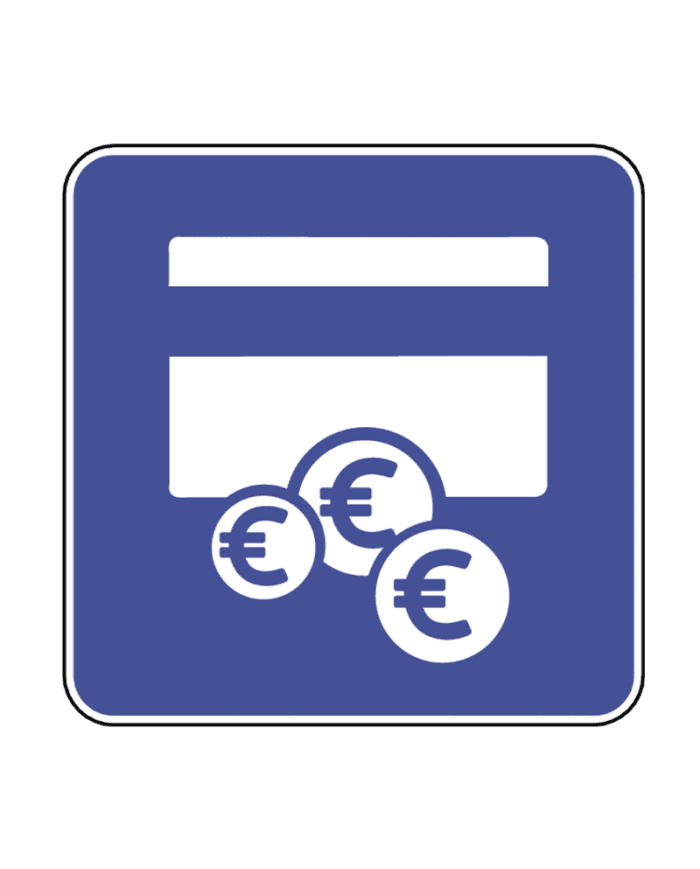 H33b - H33b - Handmatige geautomatiseerde rijbaan (Via manual automatizada) verkeersbord