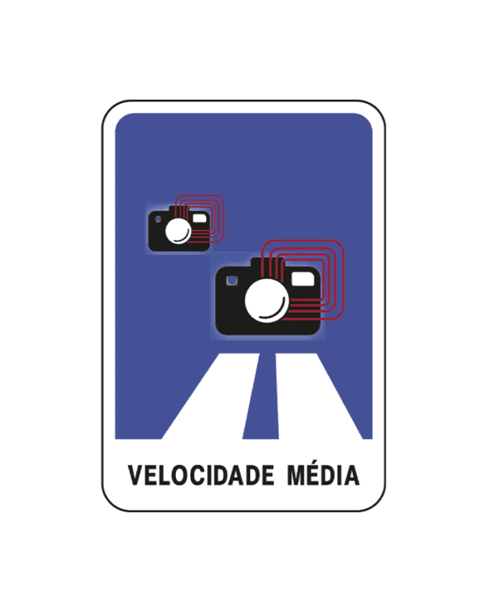 H42 - H42 - Ortalama Hız (Velocidade média) trafik işareti