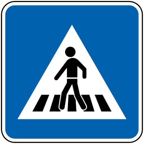H7 - H7 - Yaya Geçidi İşareti trafik işareti