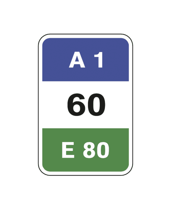 O3a - O3a - Yol Kilometre İşareti trafik işareti