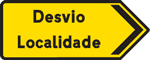 ST8a - ST8a - Desvío de itinerario señal de tráfico