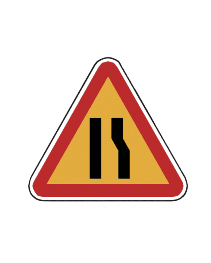 ST9 - ST9 - Fim de desvio (Fim de desvio) road sign