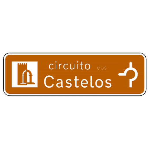 T4c - T4c - Dirección de circuito o ruta señal de tráfico