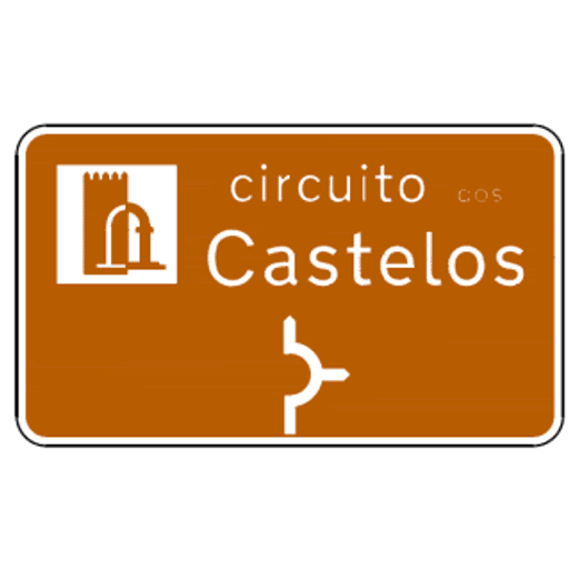 T4d - T4d - Dirección de circuito o ruta señal de tráfico