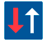 B7 - Oncoming Traffic Must Yield road sign