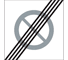 E21 - End of Zone road sign