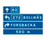 F3 - Diagrammatic Advance Direction Sign road sign