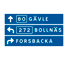 F6 - Table Direction Sign road sign