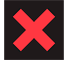 SIG12 - Red Cross (Lane Closed) road sign