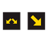SIG13 - Amber Arrow(s) (Change Lane) road sign