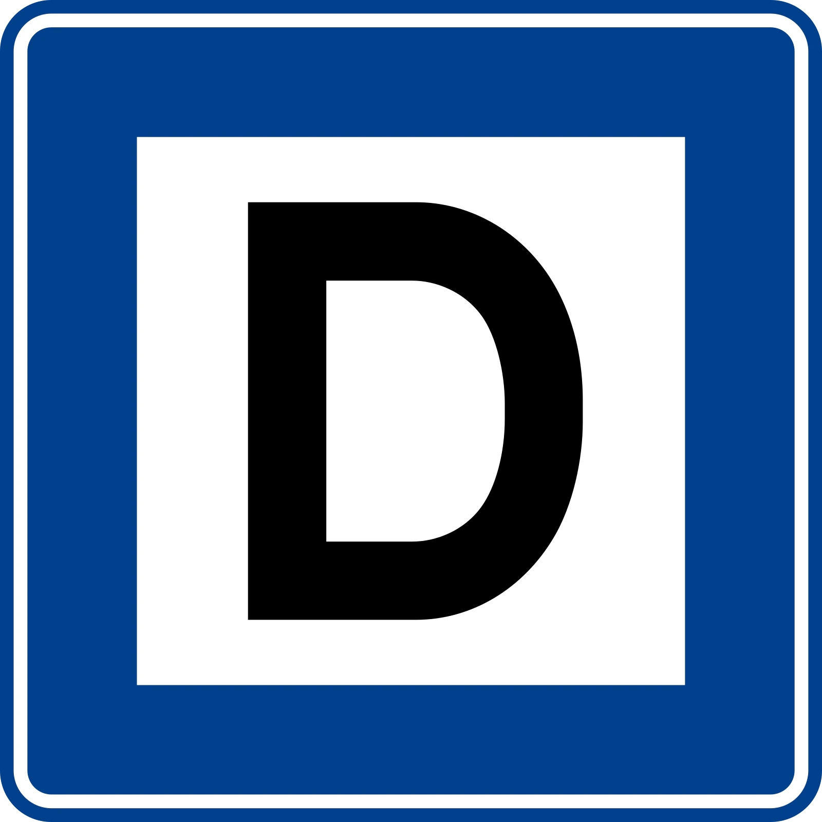 B-22 - Bushaltestelle Verkehrsschild