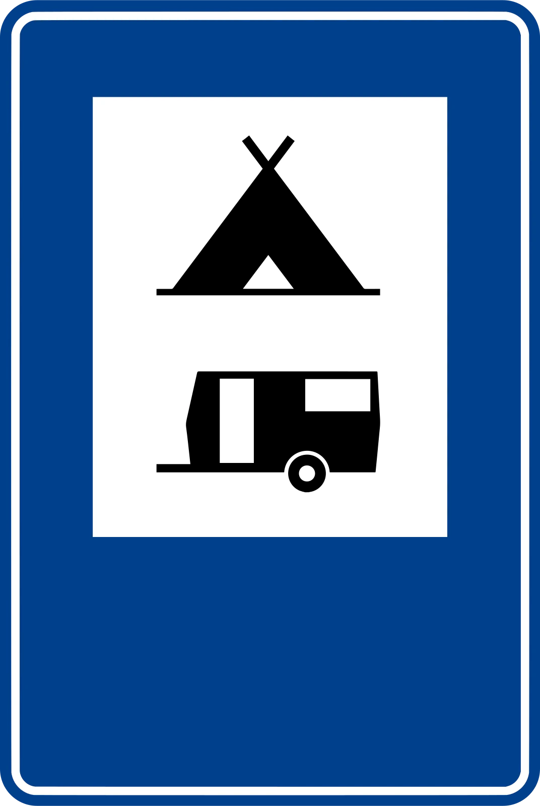 B-35 - Camping- und Wohnmobilstellplatz Verkehrsschild