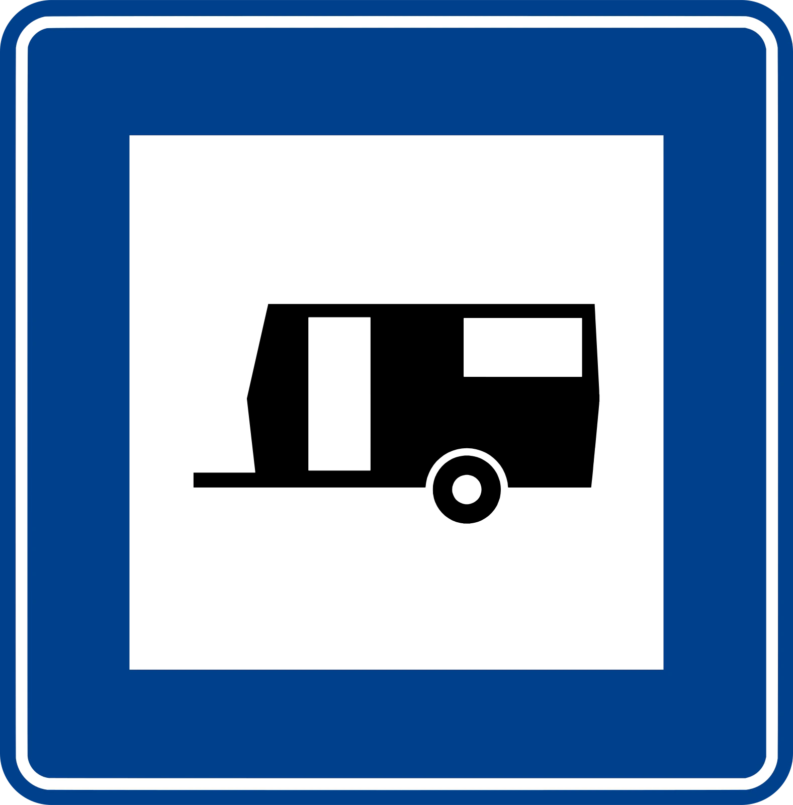 B-34 - Área de caravanas señal de tráfico