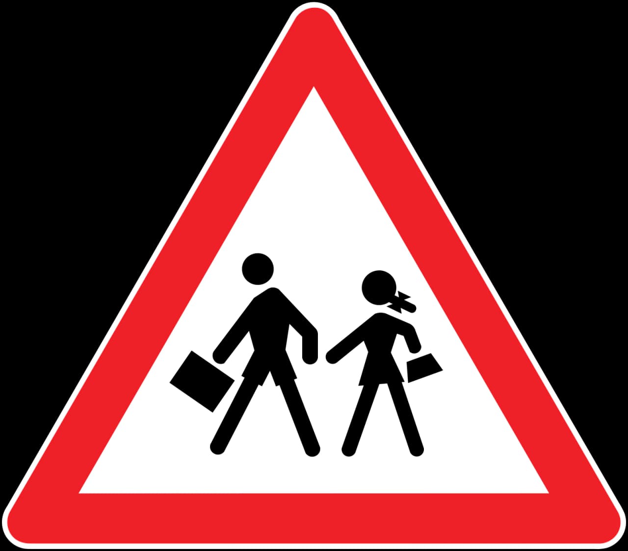 T-12 - Çocuklar Geçebilir trafik işareti
