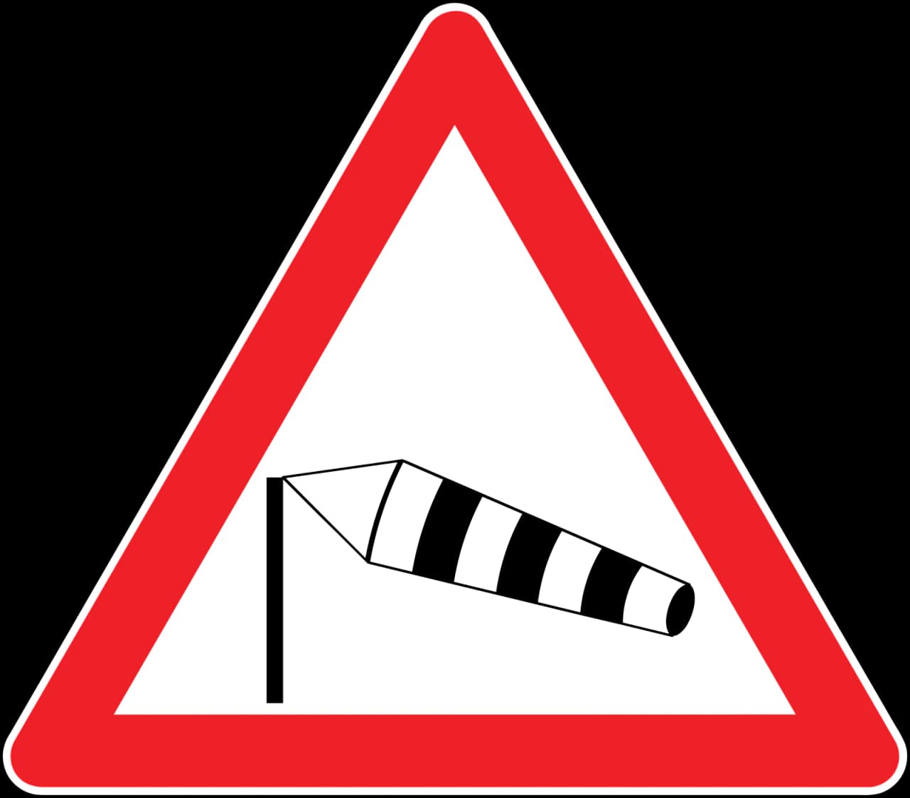 T-18 - Panneau routier Vents transversaux