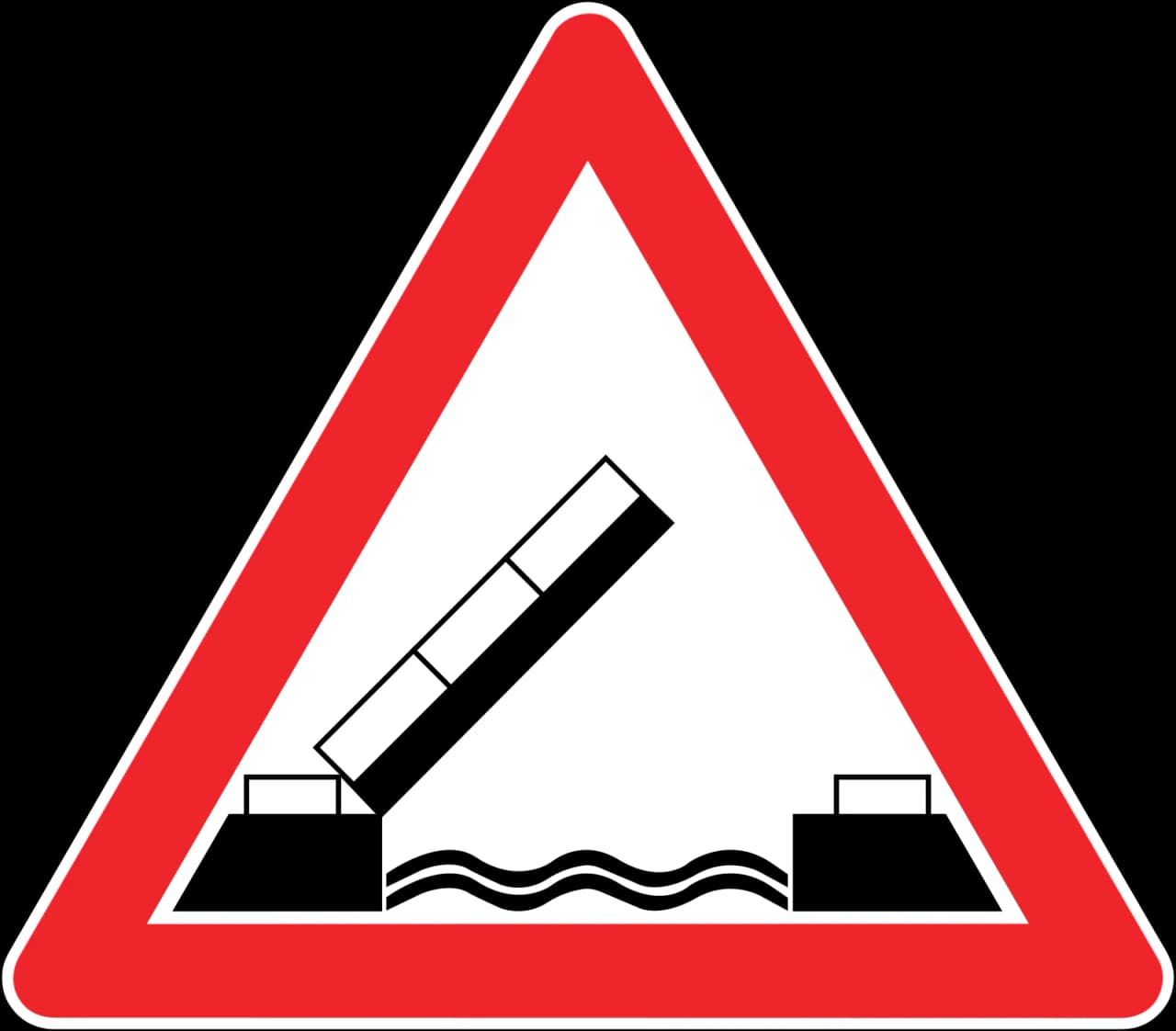 T-5 - Panneau routier Pont-levis