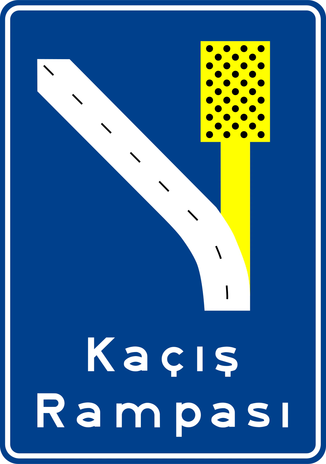 B-55A - Kaçış yolu trafik işareti