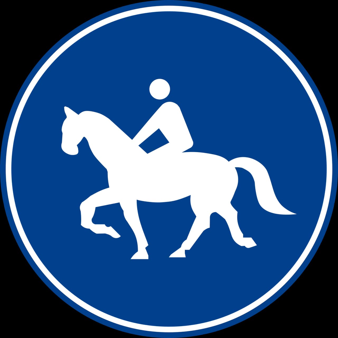 TT-40A - Pferdeweg Verkehrsschild